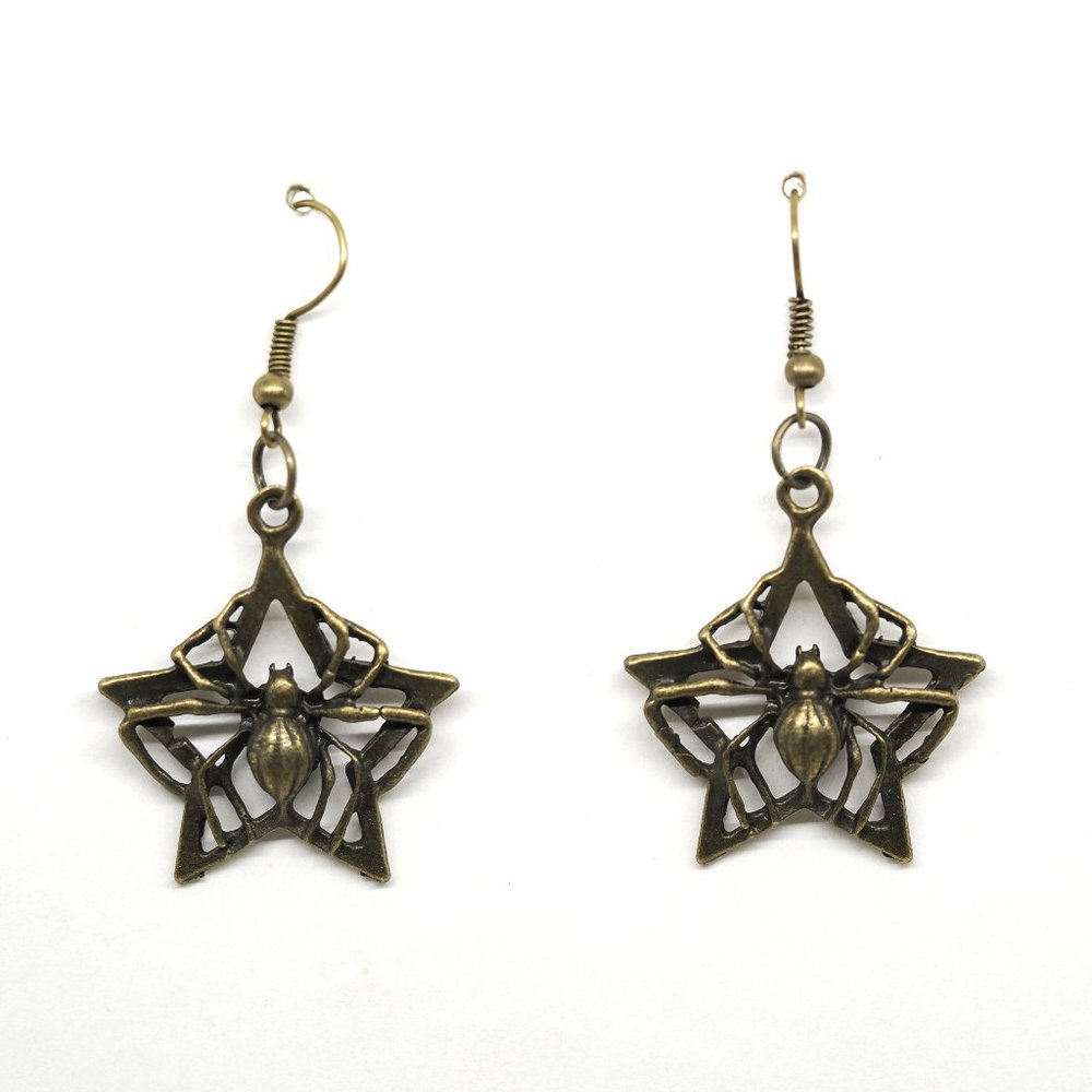 Star Spider Earrings